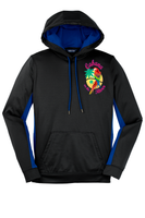LST235 Ladies Sport-Wick® Fleece Colorblock Hooded Pullover