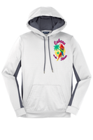 LST235 Ladies Sport-Wick® Fleece Colorblock Hooded Pullover
